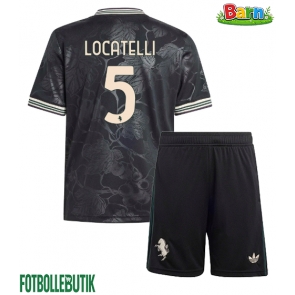 Juventus Manuel Locatelli #5 Tredjeställ Barn 2025-26 Kortärmad (+ Korta byxor)